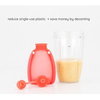 Maccie Refillable Food Pouch - Raspberry Pink